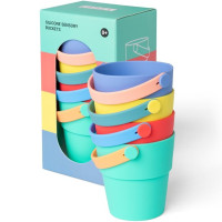 Seaux à empiler en silicone "Multicouleur" (6 mois et +)