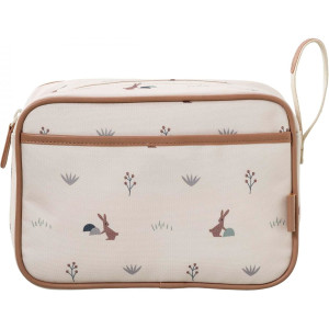Trousse de toilette bébé "Lapin Beige" (grande) Fresk