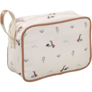 Trousse de toilette bébé "Lapin Beige" (grande) Fresk