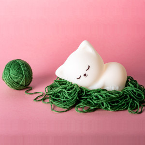 Veilleuse en silicone Stella le Chat (16 cm) Little L