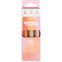 Kit Crayons de maquillage pailletés enfant BIO "Rayons de soleil" (x3)