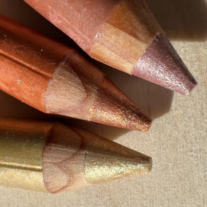 Kit Crayons de maquillage pailletés enfant BIO "Rayon de soleil" (x3)