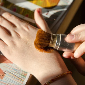 Trousse de maquillage enfant BIO "Scintillante Renard Or" Namaki