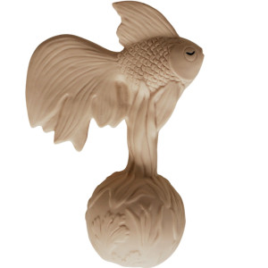 Hochet de dentition en caoutchouc naturel "Sea Goldfish" Natruba