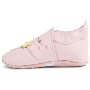Chaussons bébé en cuir Soft Sole "Narwal Parfait Pink" Bobux