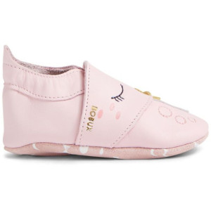 Chaussons bébé en cuir Soft Sole "Narwal Parfait Pink" Bobux