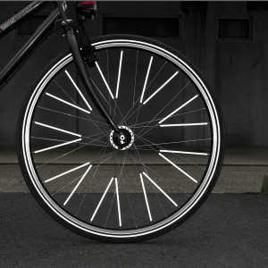 Réflecteurs pour roues de vélo (15 cm) "Argent" Rainette
