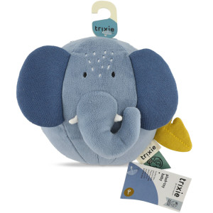 Balle hochet en coton bio "Mrs Elephant" Trixie