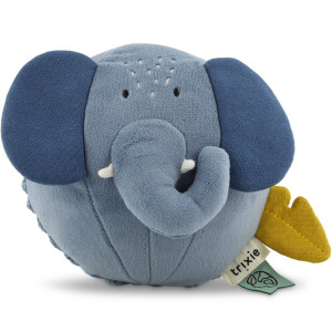 Balle hochet en coton bio "Mrs Elephant" Trixie