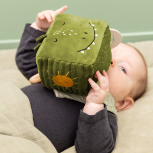 Cube d'activités en coton bio "Mr Dino" Trixie