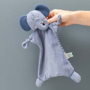 Doudou en coton bio "Mrs Elephant"