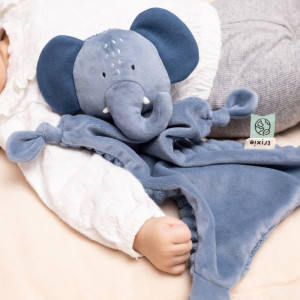 Doudou en coton bio "Mrs Elephant"