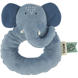 Hochet en coton bio "Mrs Elephant" Trixie