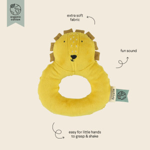 Hochet en coton bio "Mr Lion" Trixie
