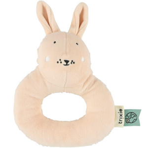 Hochet en coton bio "Mrs Lapin" Trixie
