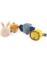 Blocs sensoriels en coton bio "4 Animaux" Trixie