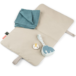 Tapis à langer bébé nomade "Beige" Done by Deer