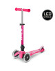 Trottinette 3 roues Mini Micro Deluxe Pliable avec roues LED "Rose" (2-6 ans)