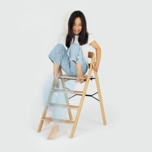 Chaise Haute évolutive en bois de Hêtre Klapp "Naturel" KAOS