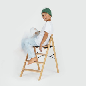 Chaise Haute évolutive en bois de Hêtre Klapp "Naturel" KAOS