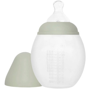 Biberon anti-colique en silicone BibRond (330ml) "Sauge" Elhée