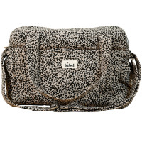 Sac à langer Middle en gaze de coton Capsule "Leopard Beige"