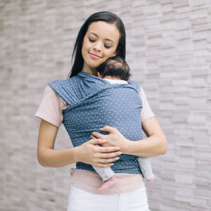 Echarpe de Portage Aura Knit "Coral Dots" Ergobaby