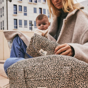 Tapis à langer nomade Capsule "Leopard Beige" Bebel