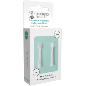 Recharges pour brosse à dents électrique Sonique (x 2) Matchstick Monkey 