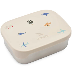 Boîte à goûter compartimentée en inox et silicone Arthur "Aviator" Liewood