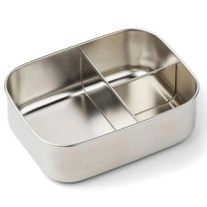 Boîte à goûter compartimentée en inox et silicone Arthur "Aviator" Liewood