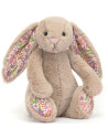 Peluche Bashful Lapin "Beige Blossom Pétale" (18 cm)