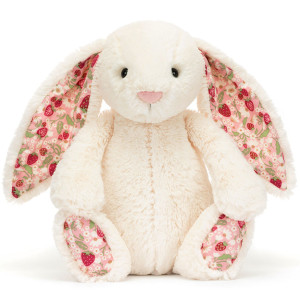Peluche Bashful Lapin "Crème Blossom Berry" (31 cm) Jellycat