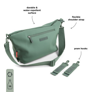 Sac à langer organisateur pour poussette en PET recyclé "Vert"