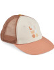 Casquette en coton bio Trucker Della "Tuscany Rose"