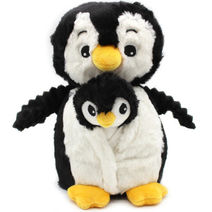 Peluche Ptipotos "Le Pingouin Noir" (25 cm) Déglingos