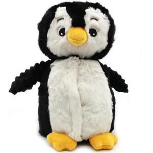 Peluche Ptipotos "Le Pingouin Noir" (25 cm) Déglingos