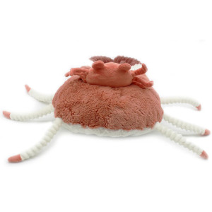 Peluche Ptipotos Crabe Maman + Bébé "Terracotta" (46 cm) Déglingos