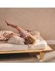 Drap housse pour lit YOMI en coton bio "Blanc" (80x160 cm)