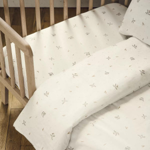 Housse de couette bébé (100x140cm) en coton bio "L'Envolée" Kadolis