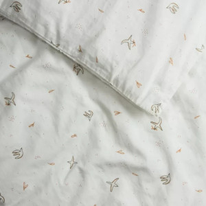 Housse de couette bébé (100x140cm) en coton bio "L'Envolée" Kadolis