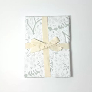 Housse de couette bébé (75x120cm) en coton bio "Yukari Douceur Bleu" Kadolis