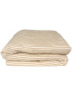 Housse de couette bébé (75x120cm) en Percale de Coton Bio "Rayé Ambre"