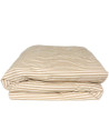 Housse de couette bébé (75x120cm) en Percale de Coton Bio "Rayé Ambre"
