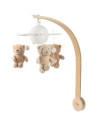Mobile musical pour bébé en bois "Lou l'Ours"