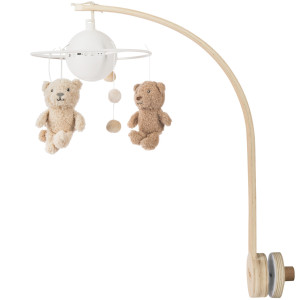 Mobile musical pour bébé en bois "Lou l'Ours" Flow