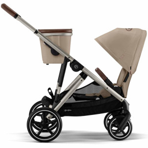  Poussette Gazelle S châssis taupe "Almond Beige" Cybex