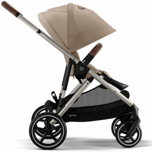  Poussette Gazelle S châssis taupe "Almond Beige" Cybex
