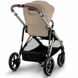  Poussette Gazelle S châssis taupe "Almond Beige" Cybex