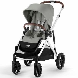  Poussette Gazelle S châssis silver "Stone Grey" Cybex